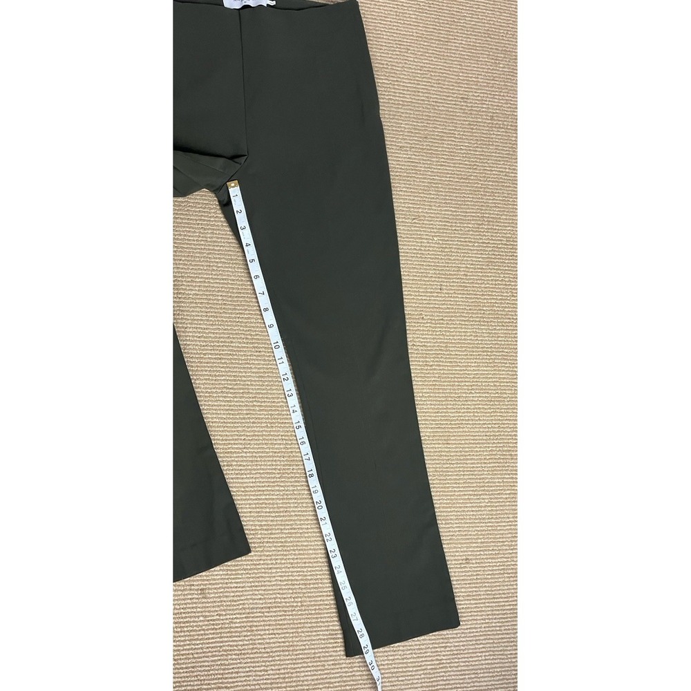 MM. La Fleur Women Green Ankle Dress Pants Size 10 Zip Side - Picture 12 of 14